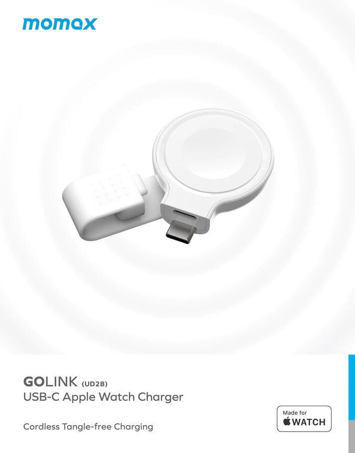 Momax GoLink USB-C Apple Watch Charger - White