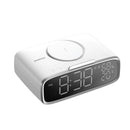 Momax Q.Clock 5 Digital Clock with Wireless Charger - White