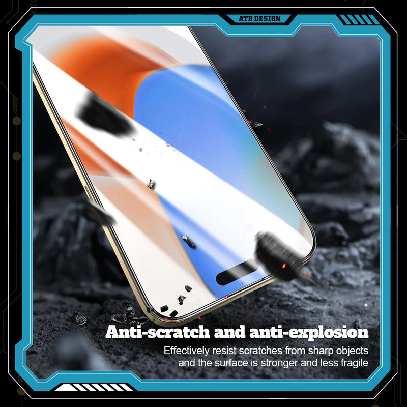 ATB Anti-spy Tempered Glass Screen Protector Film for Iphone 15Plus Clear