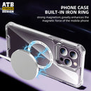 Atouchbo  Crystal Case Wireless Charging  Case For Magsafe For Iphone 15 Pro Max