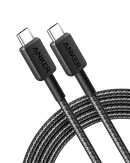 Anker 322 USB-C to USB-C Cable 60W Braided (0.9m/3ft) - Black