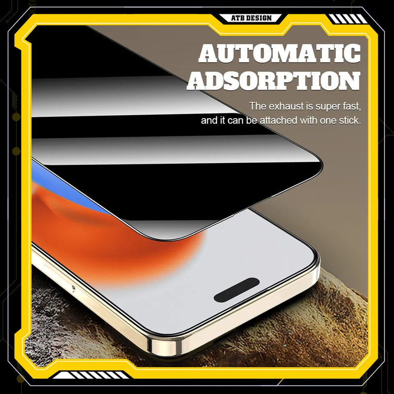 ATB Anti-spy Tempered Glass Screen Protector Film for Iphone 15 Privacy