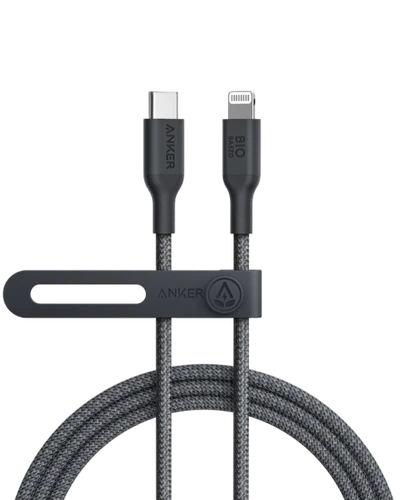Anker PowerLine 542 USB-C to Lightning (Bio-Nylon) (0.9m/3ft) -Black