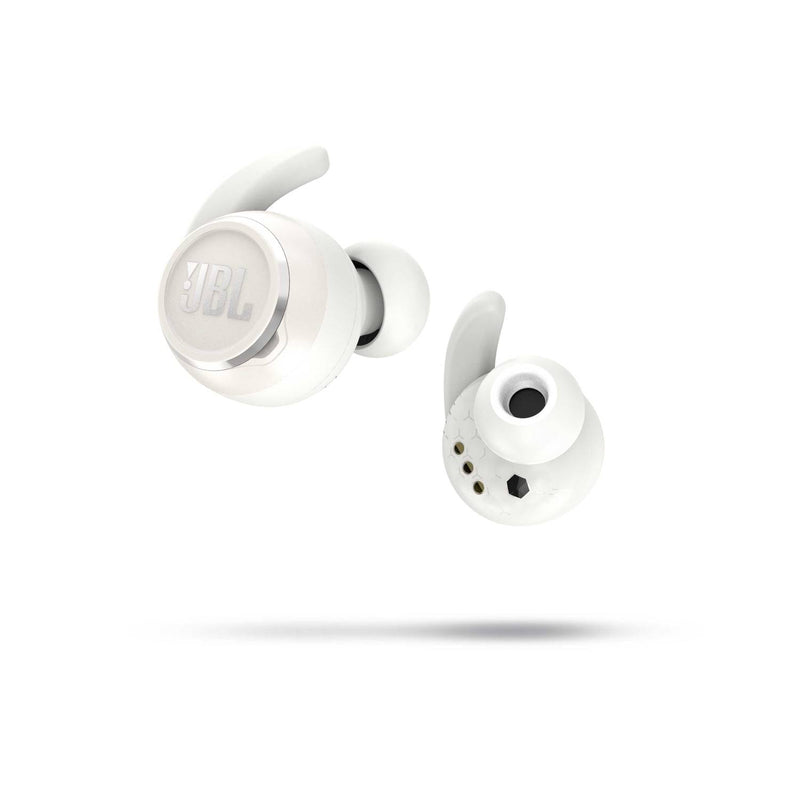 JBL Reflect Mini NC Waterproof True Wireless In-Ear Sport Headphones with Active Noise Cancelling with Smart Ambient, 21-hours Playtime, IPX7 Waterproof Feature - White