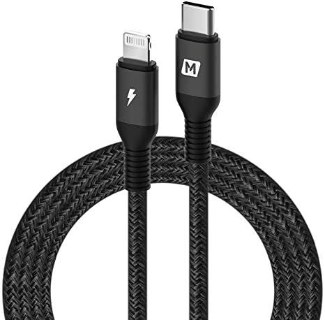 Momax Elite Link 3 USB-C to Lightning Cables 2.2/1.2/0.3M - BLACK    موماكس ثلاثة كيابل لايتنينج إلي تايب سي بطول 2.2/1.2/0.3 متر - أسود