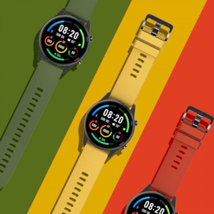 Xiaomi Mi Watch Strap (3 Pack) - Green/Yellow/Red       شاومي مي ستراب للساعة (3 قطع) - أخضر/أصفر/أحمر