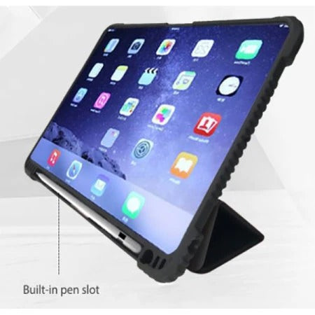 DEVIA IPAD SHOCKPROOF CASE WITH PENCIL SLOT FOR MAGNETIC CHARGING FOR IPAD 11" (2018) – BLACK