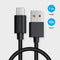 Powerology USB A to USB C Fast Charge 1.2m PVC Cable - Black
