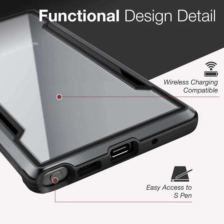 X-Doria Defense Shield Case for Samsung Galaxy Note 10 Plus, (Black)