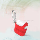 I-Smile Silicone Protective Case For Apple Air-Pods With Key- Red
