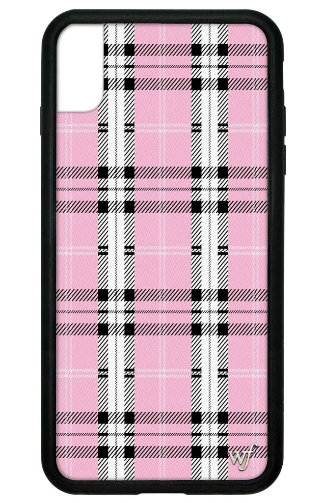 زهرة برية الوردي منقوشة iPhone X / Xs القضية