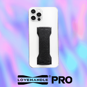 LoveHandle PRO Phone Grip - Colorful Daisies (Clear Base)