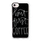 Casetify Iphone 7/8 Classic Grip Case -but first coffee - black plain