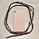 Straps For iPhone (Cross/Neck) with Colored pink Case
