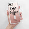 Casetify iphone 7+/8+ بلس كلاسيك حقيبة قبضة - الحب والقهوة