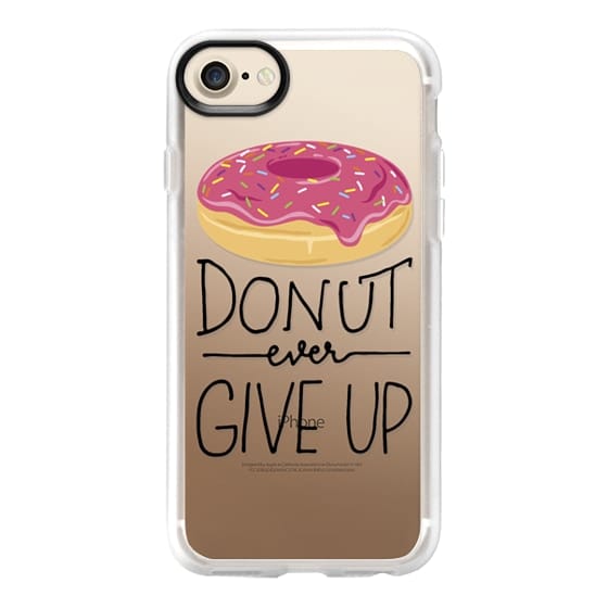 Casetify Iphone 7/8 Classic Grip Case -Donut Ever Give Up