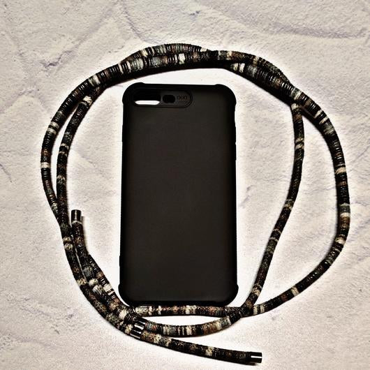 Straps For iPhone  (Cross/Neck) with Colored black Case