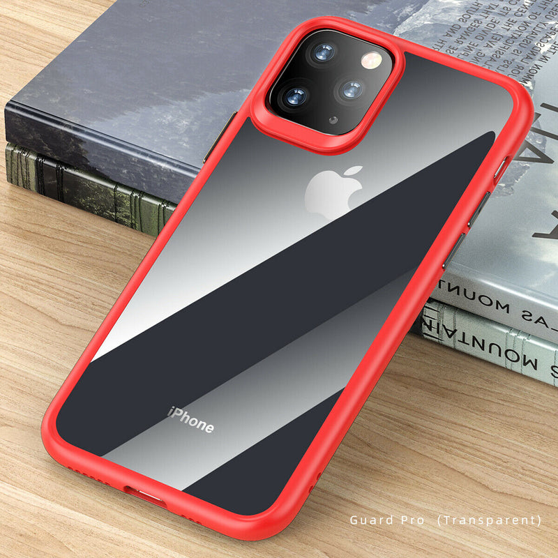 غطاء Rock U Shield Etui Obudowa Do iPhone 11 Pro (شفاف / أحمر)