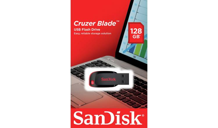 SanDisk Cruzer Blade USB 2.0 Flash Drive - 128GB