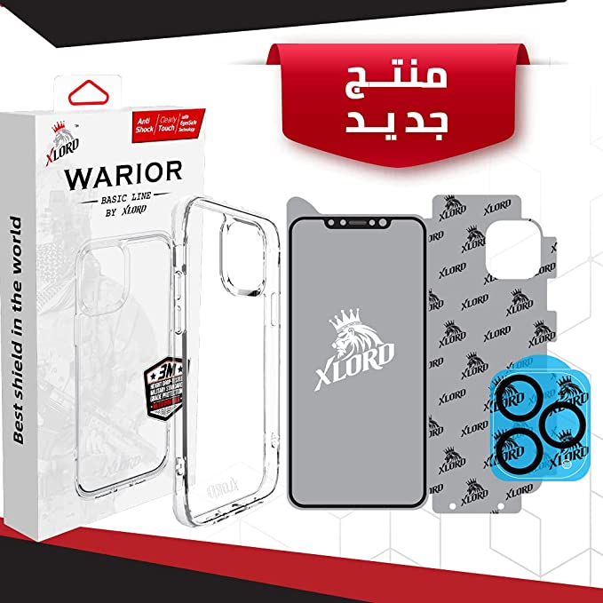 X Lord Basic for iPhone 12Pro Max Case+Rear Camera Protection+back Therma Protecion+Front screen protector Clear