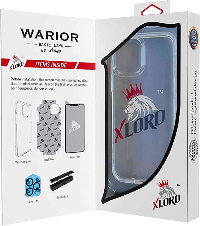 X Lord Basic for iPhone 13Case+Rear Camera Protection+back Therma Protecion+Front screen protector Clear