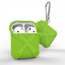 Soft Protective Case With Keychain For Apple AirPods Green