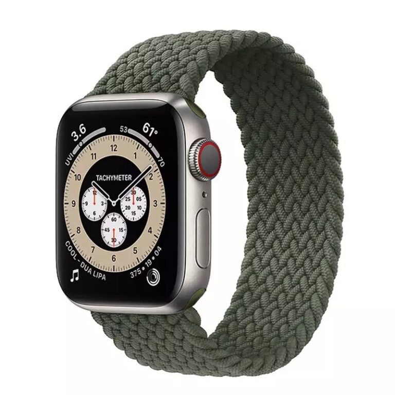 Coteetci Braided Loop Watchband 38/40mm – Inverness green