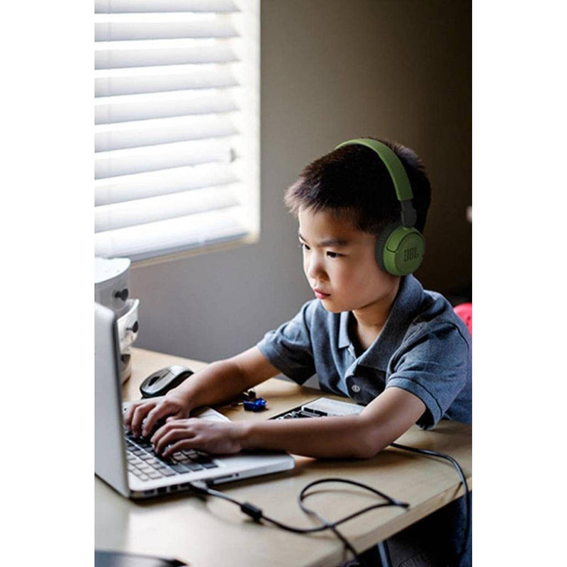 JBL JR310BT Kids Wireless Bluetooth On-Ear Headphones with Built-in Mic, for Kids - Green