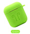 تسعة واقي لحقيبة Airpod غطاء مطاطي لحالة الشحن Airpod - أخضر