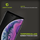 Liberty GuardiPhone 11 Pro Max 6.5", Matte Full Cover Black Rounded Edge Screen Protector Anti Shock & Anti Impact. - Clear