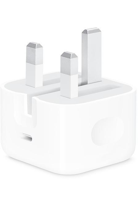 Apple 20W USB-C Power Adapter       أبل شاحن حائط منفذ تايب سي بقوة 20 واط - أبيض