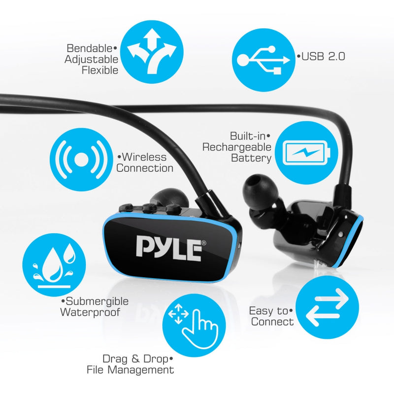 Flextreme ماء MP3 لاعب مع سماعات الرأس