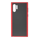 ROCK Matte PC + TPU غطاء من أجل Samsung Galaxy Note10 Plus ضد الصدمات ناعم سيليكون واقي زجاجي مضاد للرصاص الغراء غطاء خلفي وأحمر