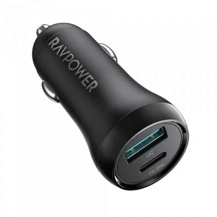 RAVPower PD20W+QC3.0 38W Total Car Charger