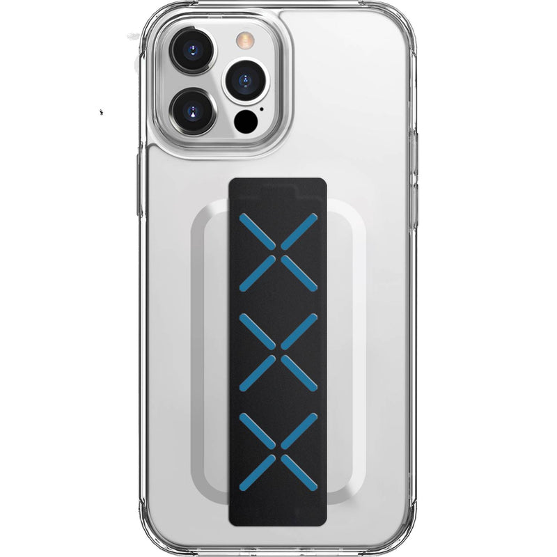 Viva Madrid 13 Pro Max Loope TPU/PC Clear Case with Extra Silicone Grip for iPhone (6.7") 10ft Drop Protection, & Shock Absorption Suitable with Wireless Chargers - Cobalt
