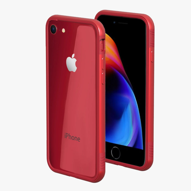 ThanoTech Bumper iPhone 7/8 With Back Protector -Red