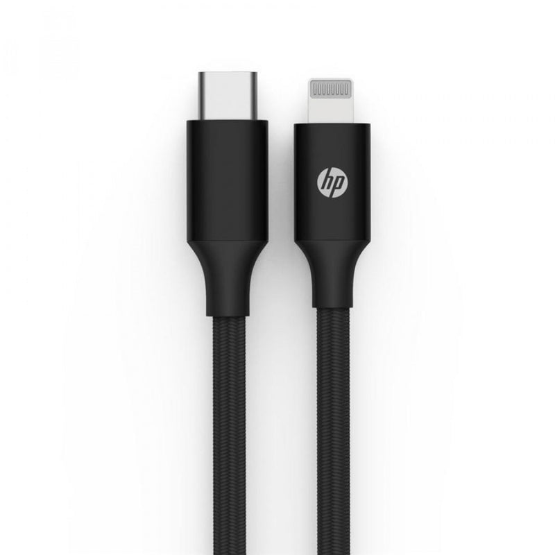 HP - USB-C TO LIGHTNING CABLE, CHARGE AND SYNC, ALUMINUM ALLOY - 2M - Black