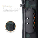 Porodo ANTI -THEFT Leather Storage Bag Charging Connectivity With Lock 8.2 Light - DARK Camo GREEN