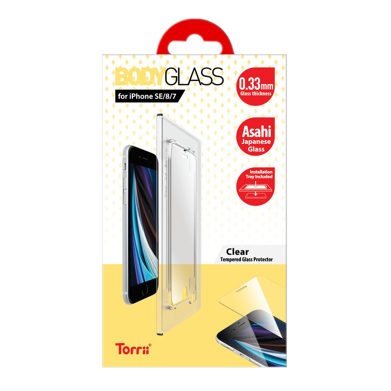 TORRII BODYGLASS FOR APPLE IPHONE SE (4.7) / 8 / 7 - CLEAR