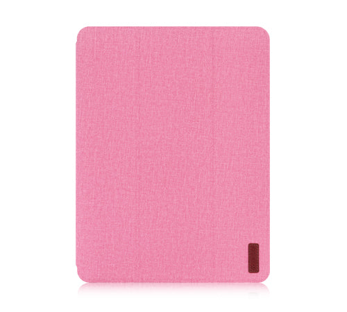 Devia Easy Linen Texture Leather Case for iPad مع فتحة قلم رصاص لباد Pro12.9 （2020） وردي