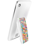 LoveHandle PRO Phone Grip - Colorful Daisies (Clear Base)